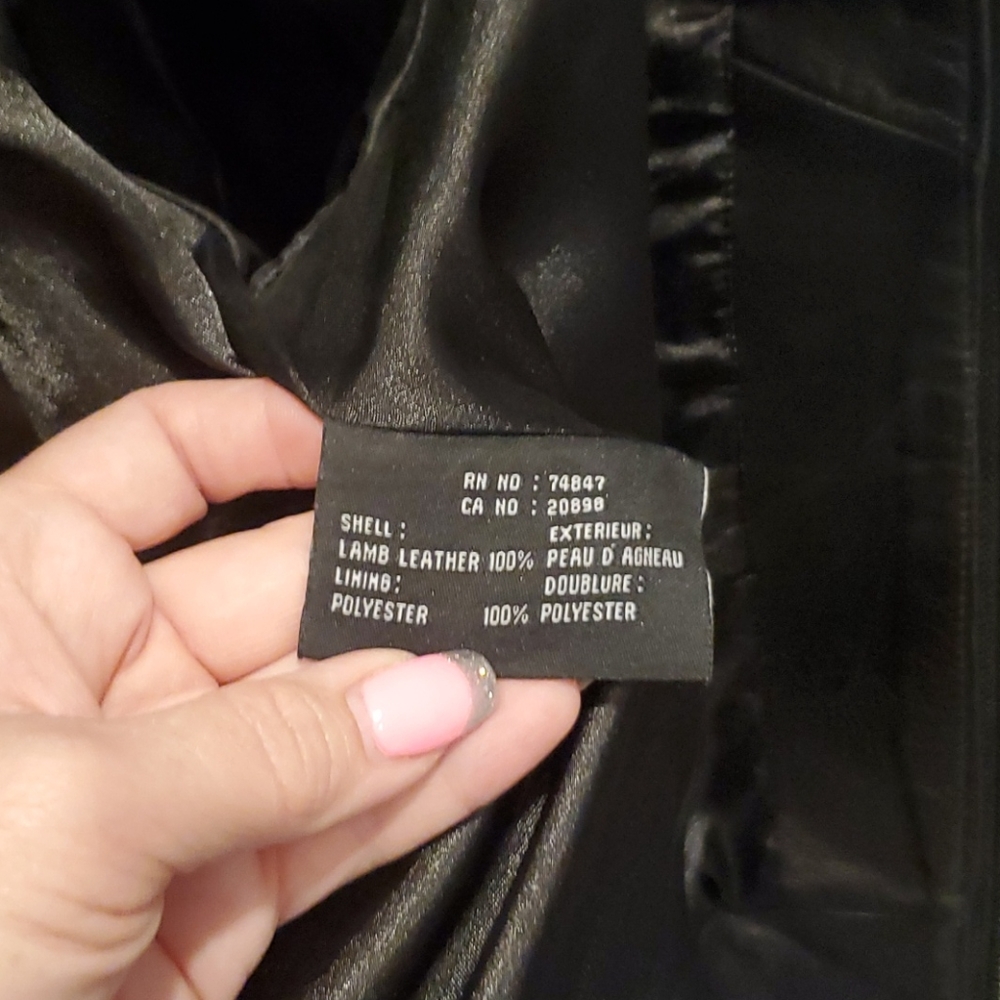 GENUINE LAMB LEATHER motorcycle Jacket New the biker jacket.  NWOT